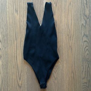 Black, M, comfortable body suit. Worn 1X